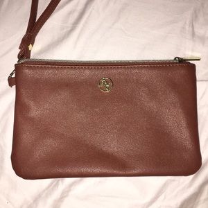 Small brown Wristlet